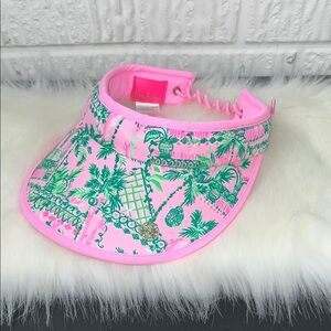 Lily Pulitzer Pink and Green Sun Visor